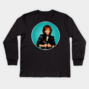 Reba McEntire Signature Gifts For Fans Kids Long Sleeve T-Shirt